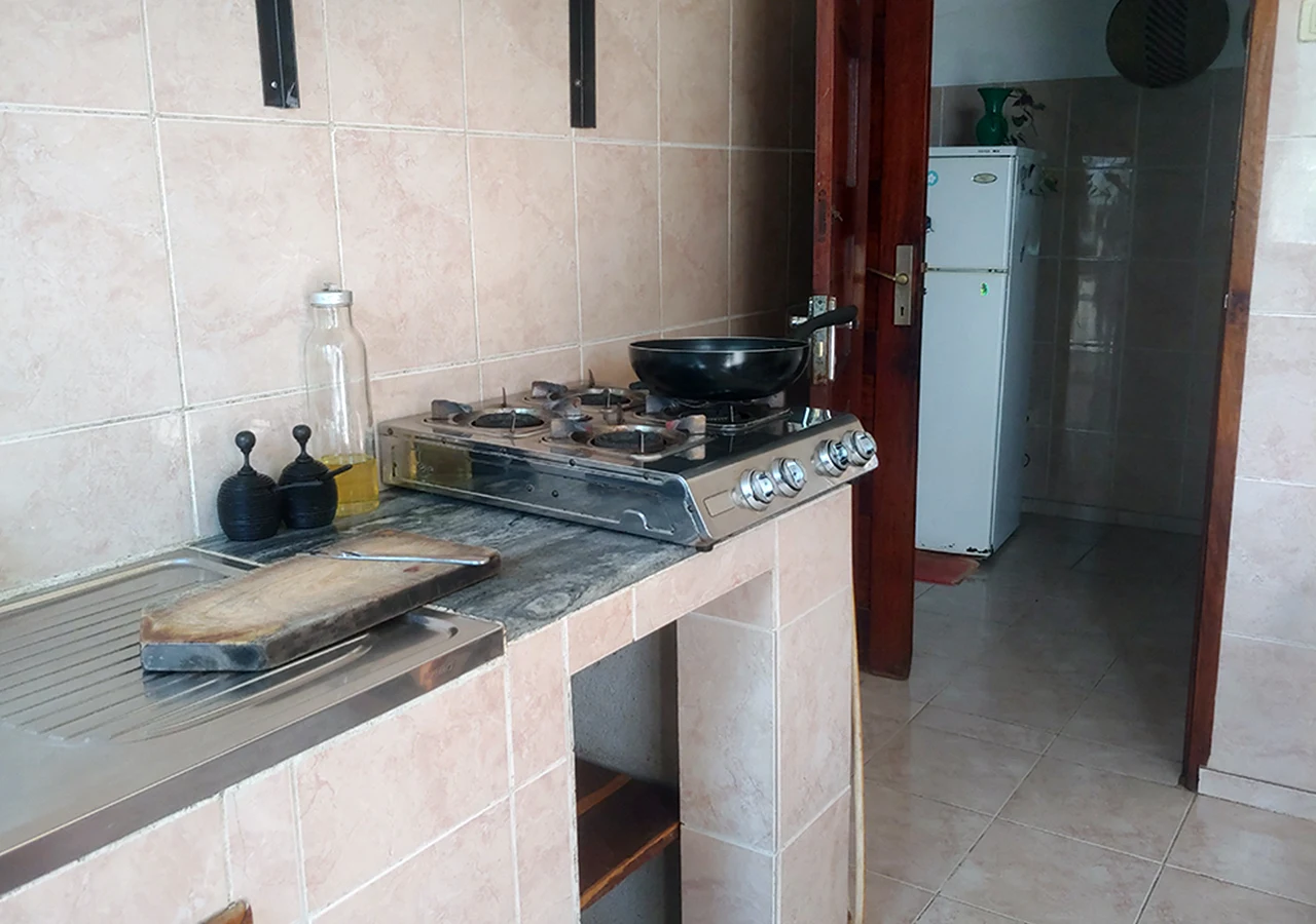 Cozinha disponível para os hóspedes